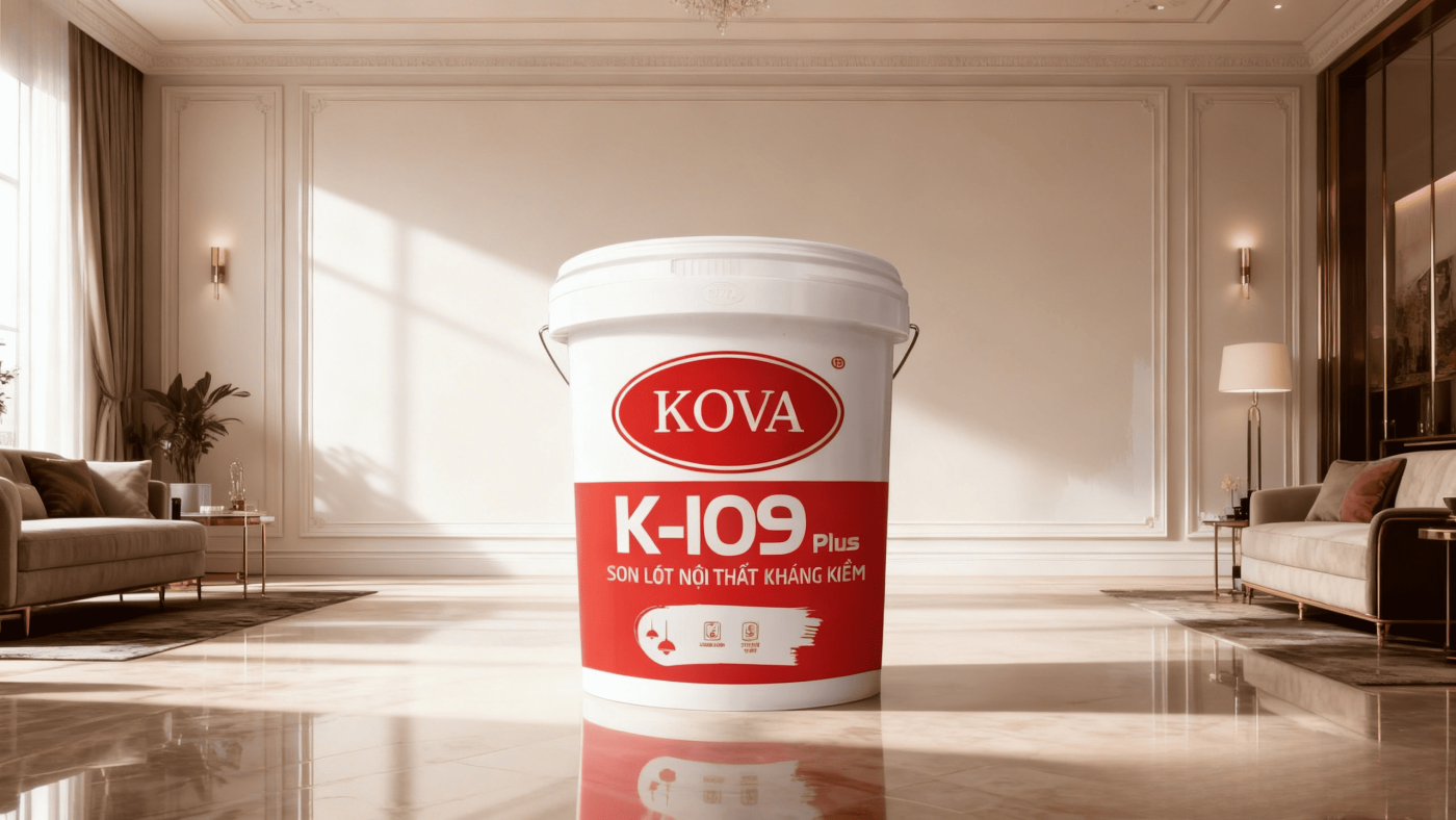 Sơn lót nội thất kháng kiềm KOVA K-109 Plus 3 banner remove Son lot noi that khang kiem KOVA K 109 Plus 1